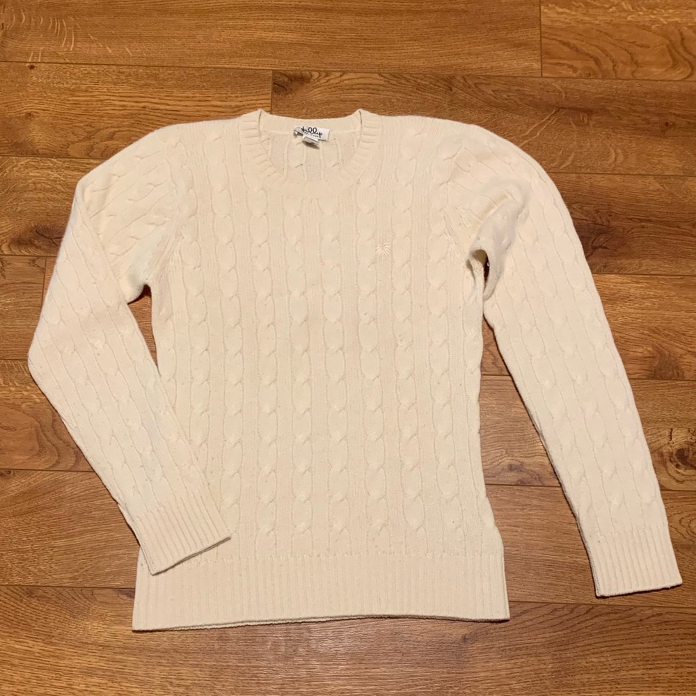 Lilly Pulitzer cream cashmere sweater XS